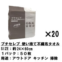 使い捨てタオル 24×60cm 災害用 キャンプ アウトドア 旅行 便利 介護 子供 おでかけ