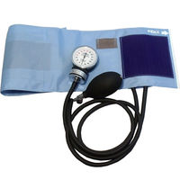 フォーカルコーポレーション アネロイド血圧計　FC-100V　ナイロンカフ　スカイブルー GS1-128 1セット