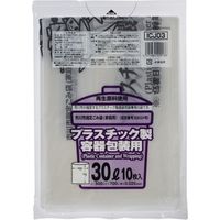 ジャパックス 千葉県市川市指定 プラスチック用 30L ICJ03 1セット(600枚:10枚×60冊)