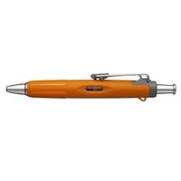 エスコ 0.7mm ボールペン・加圧式(黒/オレンジ) EA765MG-4 1セット(10個)（直送品）