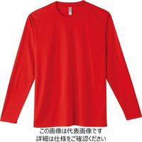 トムス 3.5オンスドライ長袖Tシャツ レッド 3L 00352-AIL-010-3L 1セット(5枚)（直送品）