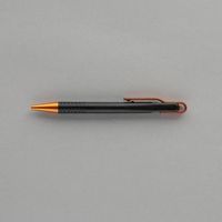 エスコ 0.7mm ボールペン(黒/オレンジ) EA765MG-606 1セット(30個:1個×30本)（直送品）