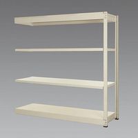 エスコ 890x600x1800mm/150kg/4段 スチール棚(連結用) EA976DK-90RC 1台(1個)（直送品）