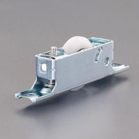 エスコ 30mm 戸車(平型/ポリアセタール樹脂車/鋼板枠) EA986RH-4 1セット(15個)（直送品）