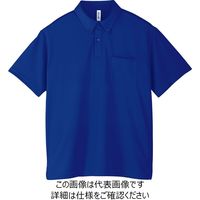 トムス 4.4オンスドライボタンダウンポケット付ポロシャツ ジャパンブルー SS 00331-ABP-171-SS 1セット(5枚)（直送品）