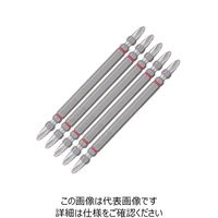 ベッセル(VESSEL) 両頭ビット ブレないビット 5本組 +2x110mm No.DC5P2110 1セット(15本:5本×3パック)（直送品）