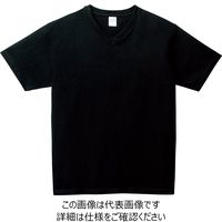 トムス 5.6オンスヘビーウエイトVネックTシャツ ブラック 00108-VCT-005