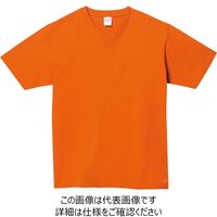 トムス 5.6オンスヘビーウエイトVネックTシャツ オレンジ 00108-VCT-015