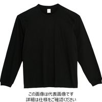 トムス 5.6オンスヘビーウエイトビッグLSーTシャツ ブラック S 00114-BCL-005-S 1セット(2枚)（直送品）