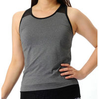 ジーフィット(G-FIT) エアSTRETCH タンクトップ フィットネスウェア S ＨＥＡＴＨＥＲ　Ｄ．ＧＹ GFL980T 1個（直送品）