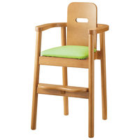 【軒先渡し】桜屋工業 RESTAREA 子供椅子6号 キッズチェア L8261 ナチュラル×ライトグリーン 1台（直送品）