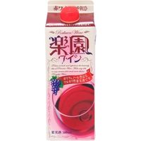 清洲桜醸造 楽園ワイン 赤 パック 500ml x1 7477007 1セット(1個)（直送品）