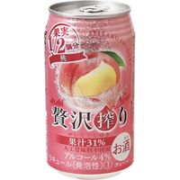 アサヒビール アサヒ 贅沢搾り 桃 缶 350ml x24 8001883 1箱(24入