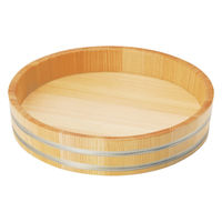 ヤマコー 椹 浅型盛桶(ステンレス・溝切加工付) 9寸 04323 1個（直送品）