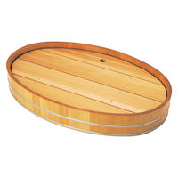 ヤマコー 椹 小判型盛桶(ステンレスタガ) 目皿付 大 30070 1個（直送品）