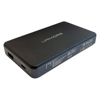 URMORE Semi-Solid Power Bank 10000mAh 準個体 モバイルバッテリー ブラック MS-8 1個（直送品）