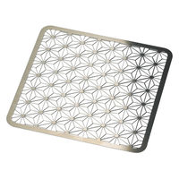 ヤマコー ステンレス・細密目皿(つるべ盛器用)麻の葉 大 16276 1個（直送品）