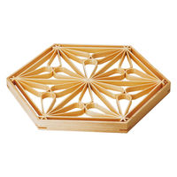 ヤマコー ひのき六角組子重(中)蓋ワーロン付(曲げ麻の葉) 28138 1個（直送品）