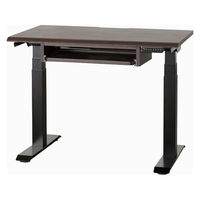 【組立設置込】小島工芸 電動昇降デスク JDEA-100 幅1000×奥行600mm ウッディウェンジ×ブラック 1台（直送品）