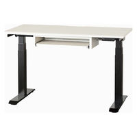 【組立設置込】小島工芸 電動昇降デスク JDEA-120 幅1200×奥行600mm ホワイト×ブラック 1台（直送品）