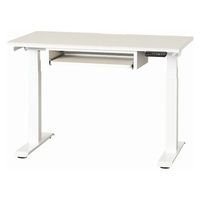 【組立設置込】小島工芸 電動昇降デスク JDEA-110 幅1100×奥行600mm ホワイト 1台（直送品）