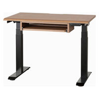 【組立設置込】小島工芸 電動昇降デスク JDEA-100 幅1000×奥行600mm ウォールモカ×ブラック 1台（直送品）