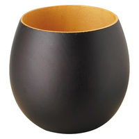 ヤマコー 木製・たまご型カップ 内クリア外こげ茶 27859 1個（直送品）