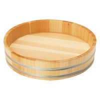 ヤマコー 椹 浅型盛桶(ステンレス・溝切加工付) 8寸 04420 1個（直送品）