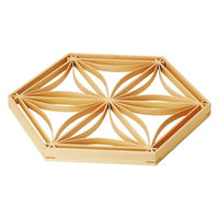 ヤマコー ひのき六角組子重(中) 蓋(七宝亀甲) 28134 1個（直送品）