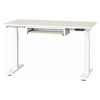【組立設置込】小島工芸 電動昇降デスク JDEA-130 幅1300×奥行600mm ホワイト 1台（直送品）
