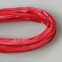 ヤマコー 飾りワイヤー(和紙ラフィア)赤 20本入 65624 1セット(20本)（直送品）