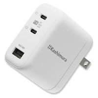 カシムラ GaN搭載AC充電器 USBA+C2 PD65W AC-077 1個（直送品）