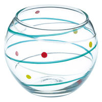 ヤマコー 水風船硝子珍味入 青 27974 1個（直送品）