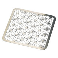 ヤマコー ステンレス・細密目皿(つるべ盛器用)麻の葉 中 16277 1個（直送品）