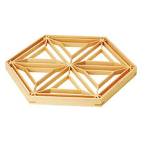 ヤマコー ひのき六角組子重(中) 蓋(桔梗麻の葉) 28136 1個（直送品）