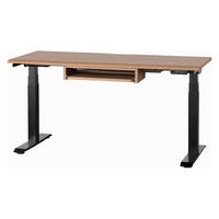 【組立設置込】小島工芸 電動昇降デスク JDEA-150 幅1500×奥行600mm ウォールモカ×ブラック 1台（直送品）