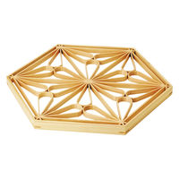 ヤマコー ひのき六角組子重(大)蓋ワーロン付(曲げ麻の葉) 28145 1個（直送品）