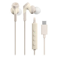 オーディオテクニカ  ノイズキャンセリングＵＳＢ　ＴｙｐｅーＣ用イヤホン　ベージュ ATH-CKS330NC BG（直送品）