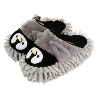 株式会社藤栄 アニマルモップスリッパ ハグモッピ 23~25cm ペンギン HM-002 4545229168989 1足（直送品）