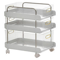 【軒先渡し】B.Bファニシング フェミニワゴン 3段 幅320×奥行370×高さ400mm ホワイト 1台（直送品）