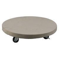 住まいスタイル セメント製キャスター付きプランターキャリー36cm TR360WHT 1個（直送品）