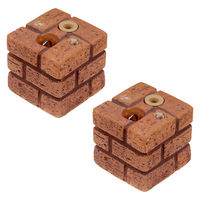 住まいスタイル レンガ調 多機能ブロックウェイト 5kg 2個組 WE130-2P-BRN 1セット(2個入)（直送品）