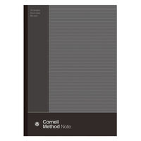 学研ステイフル コーネルメソッド 綴じノート B5 B罫 6mm横罫 グレー ED03822 1セット(1冊×10)（直送品）