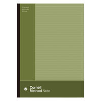 学研ステイフル コーネルメソッド 綴じノート B5 B罫 6mm横罫 グリーン ED03823 1セット(1冊×10)（直送品）