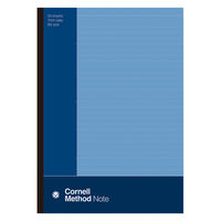 学研ステイフル コーネルメソッド 綴じノート B5 A罫 7mm横罫 ブルー ED03824 1セット(1冊×10)（直送品）