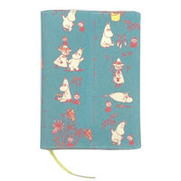 学研ステイフル MOOMIN ムーミン ブックカバー 文庫サイズ 水色 F16057 1セット(1個×3)（直送品）
