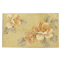 尾崎 玄関マット ロレーヌ グリーン ベージュ 212864 1個（直送品）