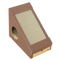 バンドー キャットハウス 三角屋根 またたび 爪とぎ付き 猫 ペットハウス nekoto 変形爪とぎハウス 299778 1個（直送品）