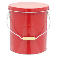 渡辺金属工業 米びつ 5kg OBAKETSU ライスストッカー レッド 312863 1個（直送品）