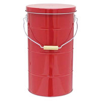 渡辺金属工業 米びつ 10kg OBAKETSU ライスストッカー レッド 312868 1個（直送品）